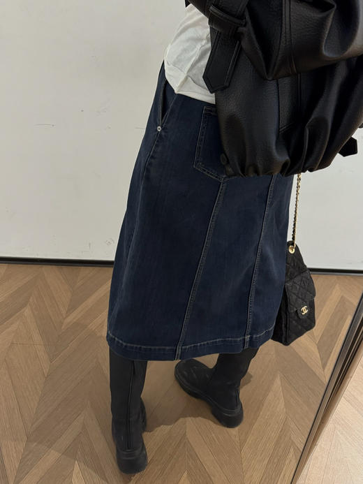 小禾复古A字牛仔裙半裙 商品图6