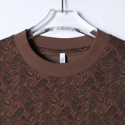 26T180SDSA男装2026新款高贵轻奢美式撞色满印腰果花卉圆领短袖T恤百搭 商品图2