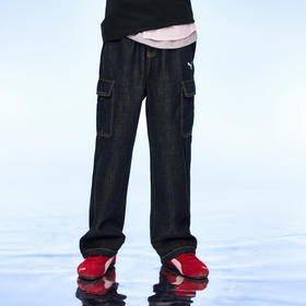 PUMA彪马童装2026夏季新款儿童男童长裤牛仔裤时尚潮流