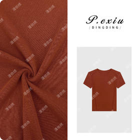 03-3潘依绣丁丁宠粉时尚简洁小垫肩圆领纯色百搭短袖T恤 W-61086