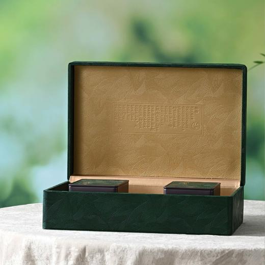 60元一套 / 一箱12套 醒春皮盒【两方罐  信阳毛尖专版 墨绿色】 商品图7