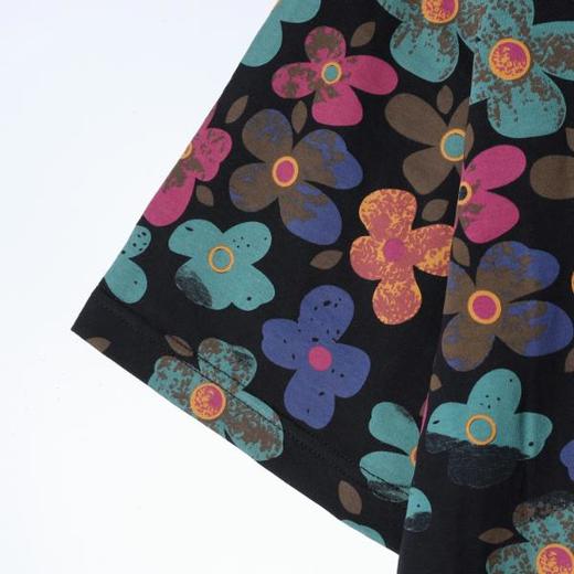 26T140SDSA男装2026新款高贵轻奢时尚简约满印彩色花卉圆领短袖T恤百搭 商品图3