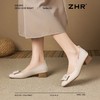 ZHR则则浅口单鞋女2025新款春季法式粗跟百搭小皮鞋舒适休闲女鞋 商品缩略图8