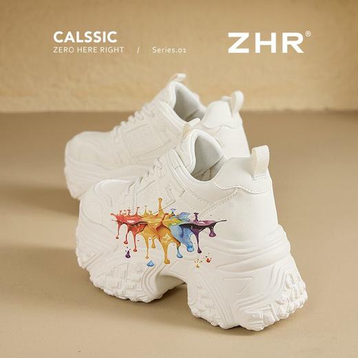 【增高8cm】ZHR则则厚底增高老爹鞋女春季小个子高颜值休闲运动鞋 商品图4
