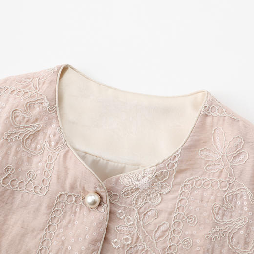 丁摩 春秋季款新中式国风刺绣外套女新款千金风上衣6ZF-119A 商品图2