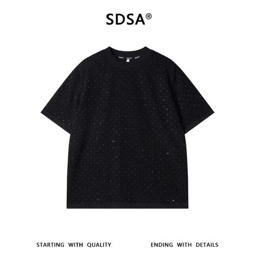 26T173SDSA男装2026新款高贵轻奢时尚痞帅满天星提花圆领长袖T恤百搭 商品图4