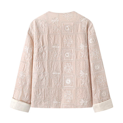 丁摩 春秋季款新中式国风刺绣外套女新款千金风上衣6ZF-119A 商品图1