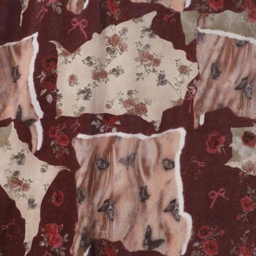 SDSA男装2026新款高贵轻奢时尚撞色植物花卉圆领短袖T恤百搭宽松 商品图2