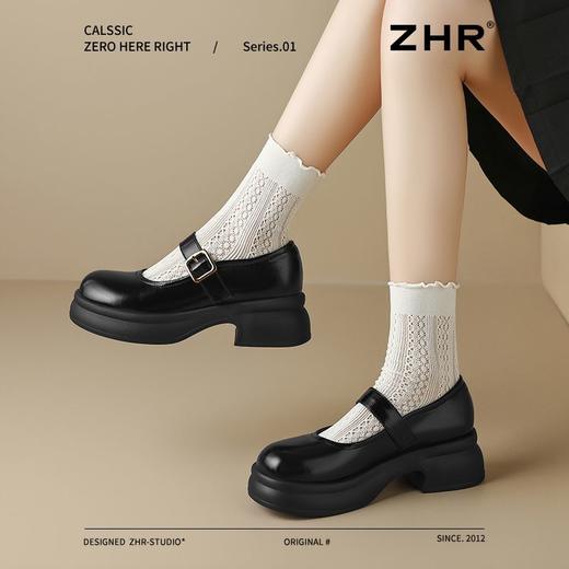 【店铺热销】ZHR厚底玛丽珍女鞋秋冬2025新款法式jk小皮鞋女粗跟 商品图5