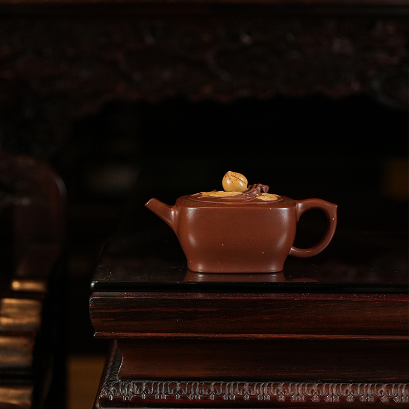 龙德堂陶艺 徐飞制《五福捧桃》原矿底槽清 220cc 库存请咨询客服