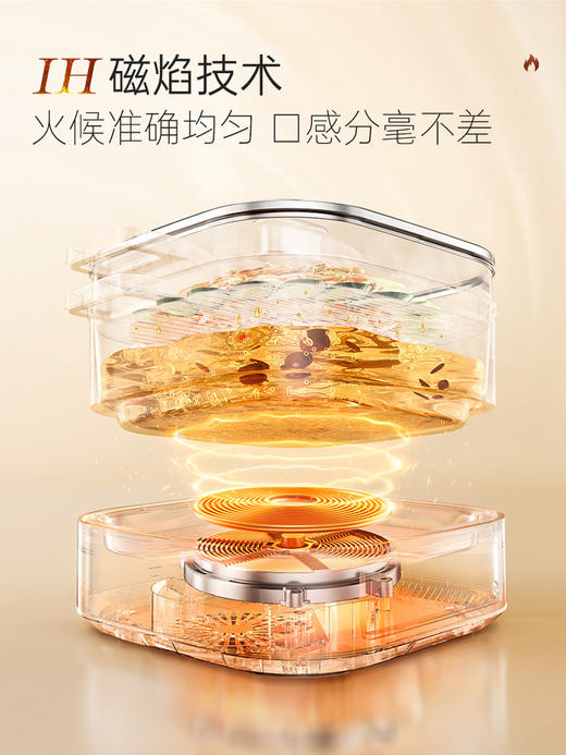 摩飞IH桑拿火锅电锅家用多功能电煮锅蒸煮炒煎一体锅2025年新款 MR8091 商品图1