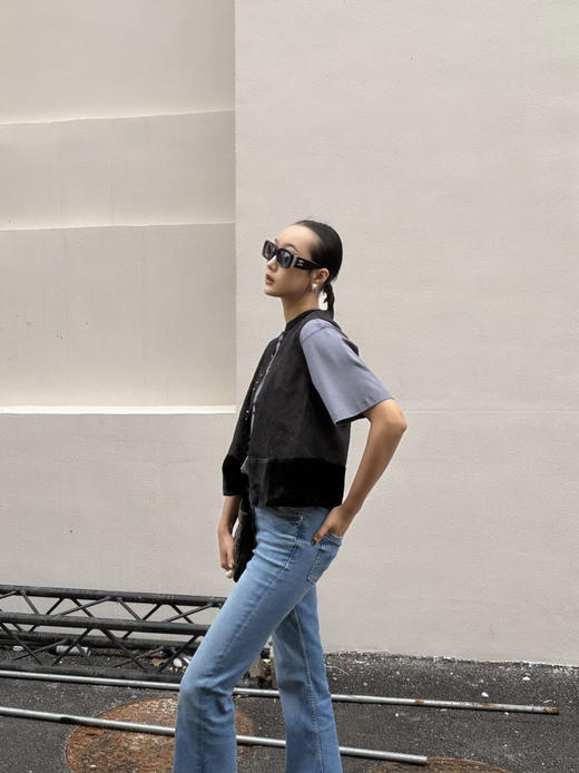 【中式之美】噢蜜ooomeooo真丝拼接马甲“一件搭所有” 商品图4