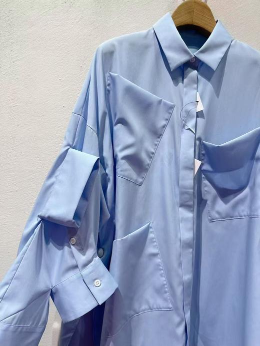 女款拼接长袖衬衫la 商品图2