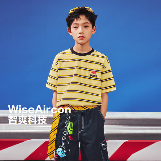 PUMA彪马童装2026夏季新款儿童男童短袖T恤凉感吸湿速干时尚 商品图0