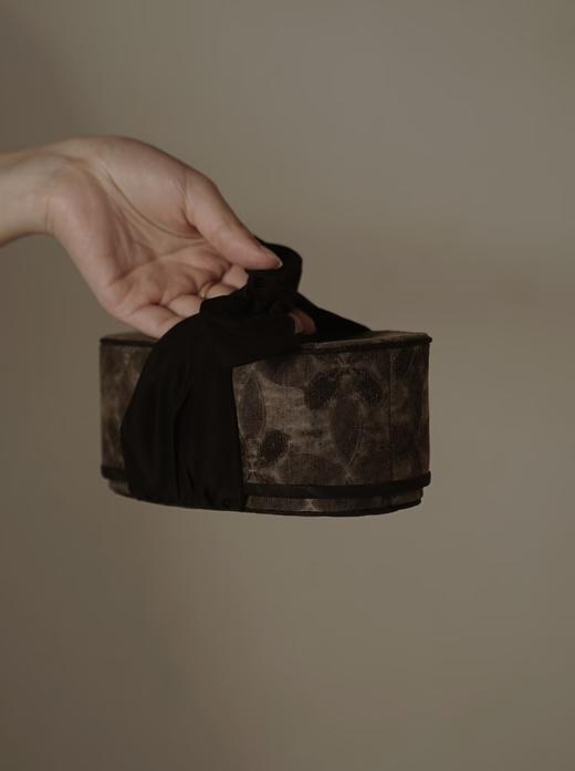 清如许优选｜古布蝴蝶结手拎茶器收纳盒 便携茶盒 可放行李箱 商品图4