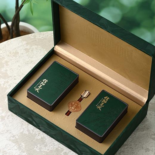 60元一套 / 一箱12套 醒春皮盒【两方罐  信阳毛尖专版 墨绿色】 商品图1