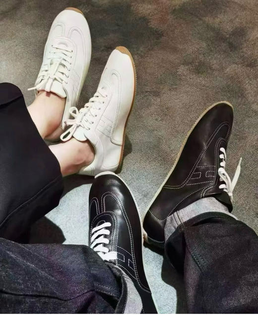 316-7 高端顾客来 大马新款全皮薄底德训鞋 内外全皮 柔韧如蒲草 巨舒适 商品图0