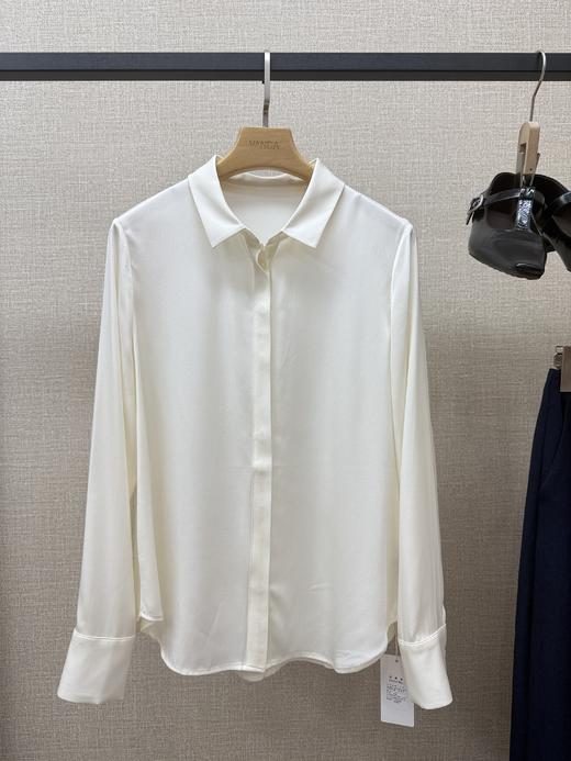 重磅桑蚕丝极简衬衣 商品图1
