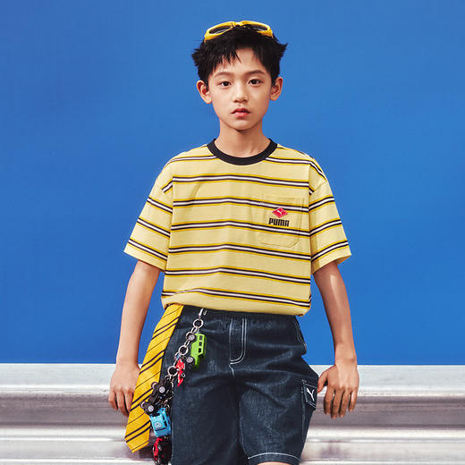 PUMA彪马童装2026夏季新款儿童男童短袖T恤凉感吸湿速干时尚 商品图2