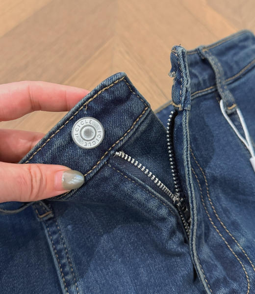 小禾复古A字牛仔裙半裙 商品图9