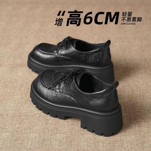 ZHR则则复古厚底增高英伦单鞋2025秋季新款百搭时尚气质通勤女鞋 商品图0