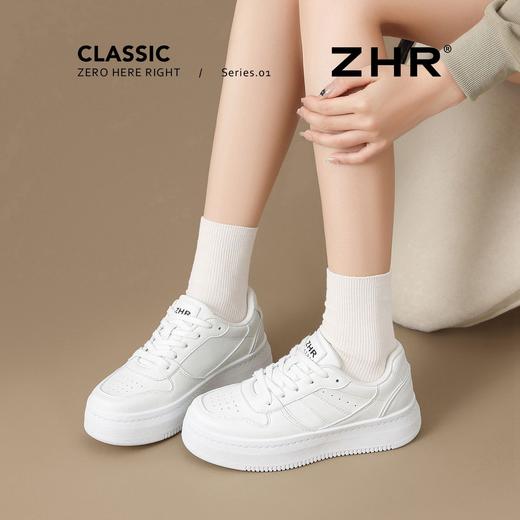 ZHR则则厚底增高小白鞋女2026春季新款透气舒适运动鞋休闲板鞋子 商品图6
