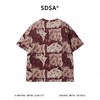 SDSA男装2026新款高贵轻奢时尚撞色植物花卉圆领短袖T恤百搭宽松 商品缩略图5