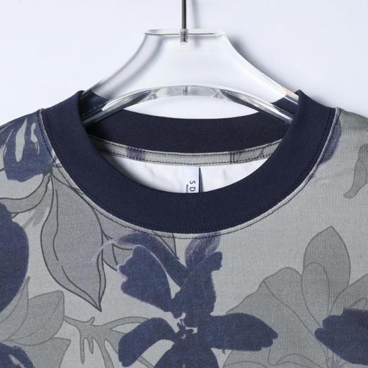 26T177SDSA男装2026新款高贵轻奢时尚花卉满印设计圆领短袖T恤百搭宽松 商品图1