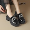 ZHR小个子亮面乐福鞋2025秋季新款皮鞋厚底英伦风增高脚蹬乐福鞋 商品缩略图6