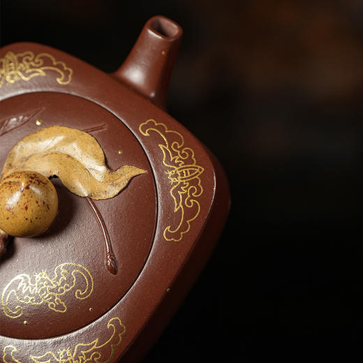 龙德堂陶艺 徐飞制《五福捧桃》原矿底槽清 220cc 库存请咨询客服 商品图4