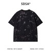 SDSA男装2026新款高贵轻奢美式撞色设计植绒花卉圆领短袖T恤百搭 商品缩略图4