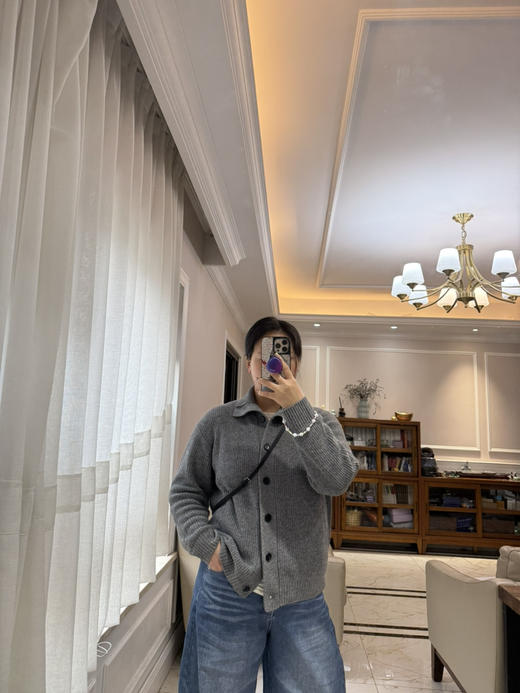 316-6 自留 推荐 TR新款 rene bag 胎牛皮面 小羊皮内衬 极简拉链单间斜挎包 商品图2