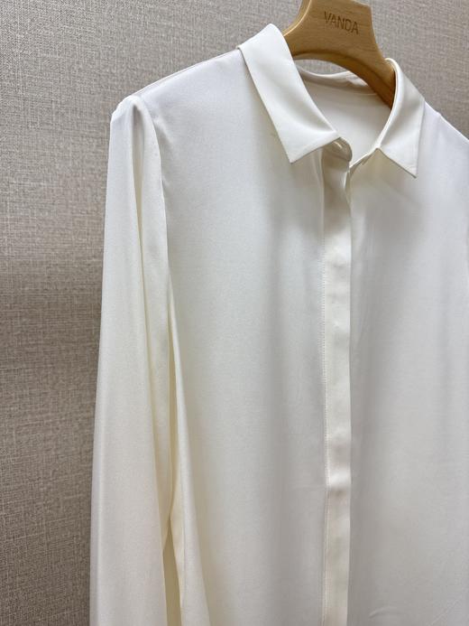 重磅桑蚕丝极简衬衣 商品图3
