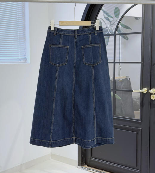 小禾复古A字牛仔裙半裙 商品图11