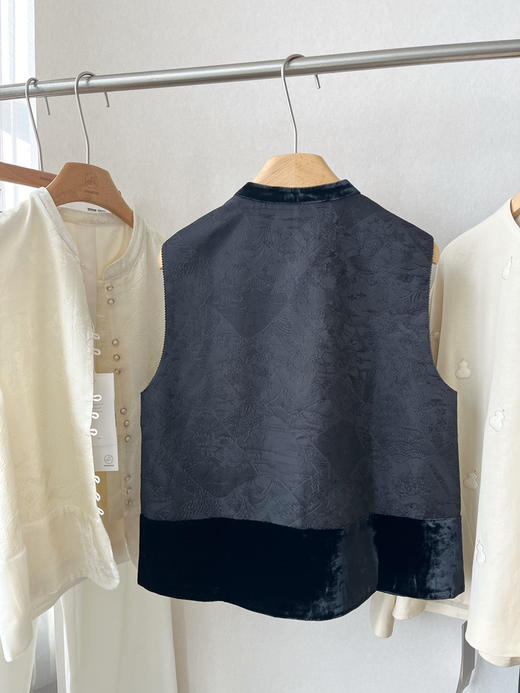 【中式之美】噢蜜ooomeooo真丝拼接马甲“一件搭所有” 商品图13