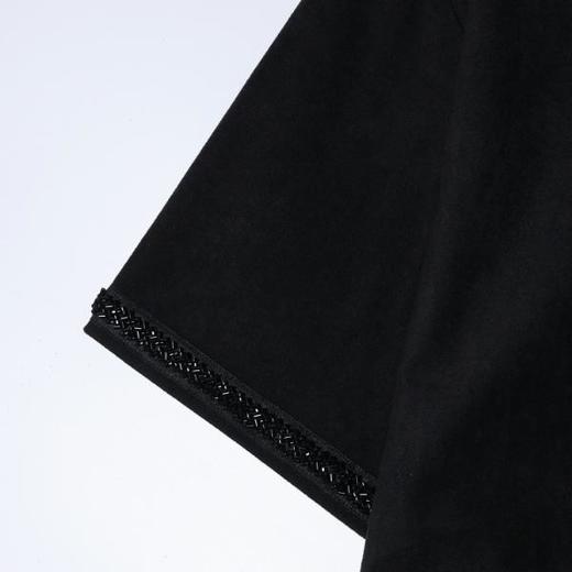 26T158SDSA男装2026新款高贵轻奢时尚简约重工镶珠子设计圆领短袖T恤潮 商品图2