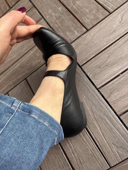 316-4 原材原楦 TB萌萌哒内外全皮 方头搭扣玛丽珍单鞋 适合正常脚和瘦长脚 商品图9