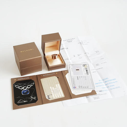 【95新】BVLGARI宝格丽B.zero1系列354914玫瑰金拼白金双色四环弹簧戒指51号中性款060326AK21 商品图1