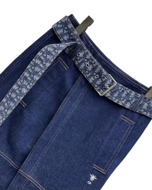 女款腰带全棉牛仔半裙la010 商品图2