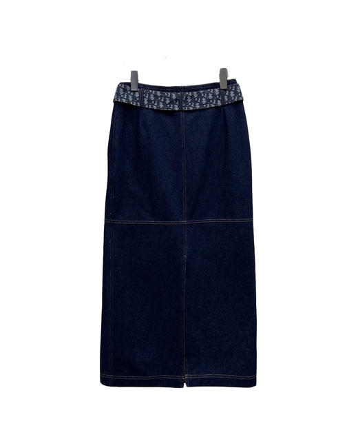 女款腰带全棉牛仔半裙la010 商品图1