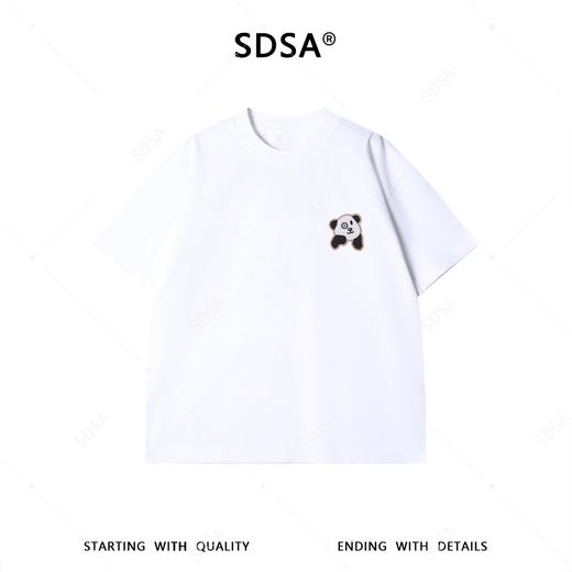 26157SDSA男装2026新款高贵轻奢国风立体珠子熊猫设计圆领短袖T恤百搭 商品图1