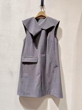 女款无袖西装连衣裙hu