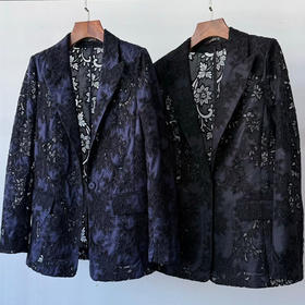 ungaro 重工刺绣提花西装外套​​  自己备注号码颜色