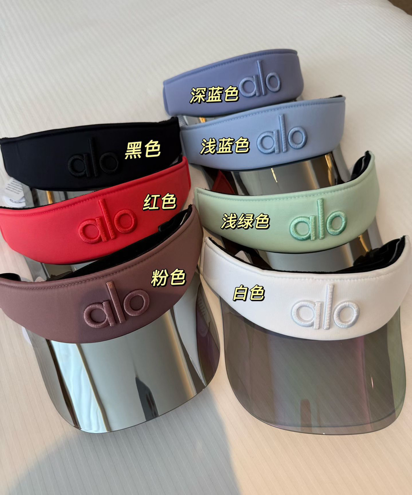 原单正品 Alo镭射空顶帽，七个颜色，任意挑选，超级百搭！强烈推荐款，完全不会掉的一款空顶帽，出海任凭海风肆意乱吹，保证美貌不会被头发乱舞遮挡！！牢牢的固定在你的头上！