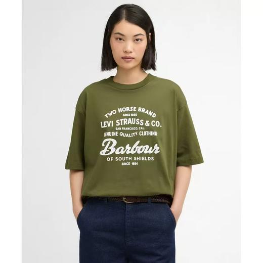 【hm1】复古联名情侣休闲字母印花短袖T恤！！ 商品图1