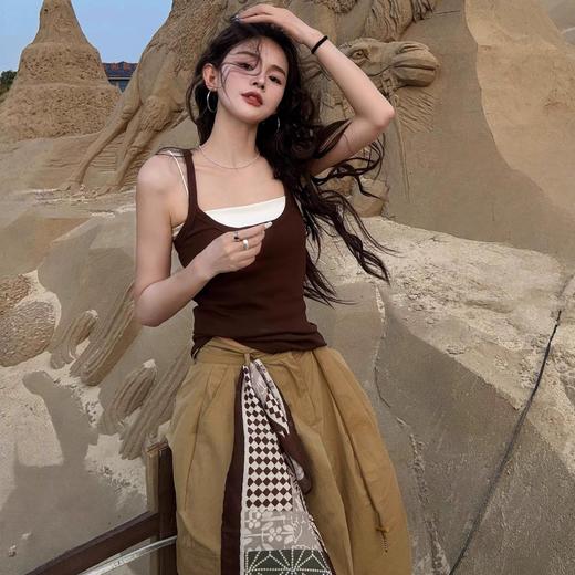 复古花纹丝巾 女系脖高奢感方巾 2026新款搭配衬衫头 巾腰带装饰屁帘 商品图1