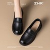 ZHR头层牛皮乐福鞋女2025新款真皮厚底小皮鞋软底单鞋一脚蹬女鞋 商品缩略图7