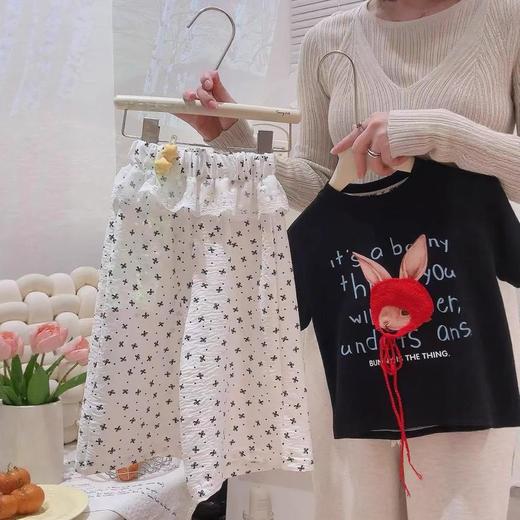 童洛萌女童夏季阔腿裤潮流新款女孩夏天裙裤薄款碎花休闲裤显瘦宽松80-180★★娃娃优选 商品图1