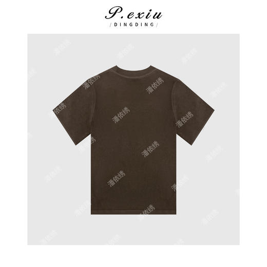 03-3潘依绣丁丁宠粉磨绒质感秋冬美拉德休闲百搭短袖T恤 WH00257 商品图2