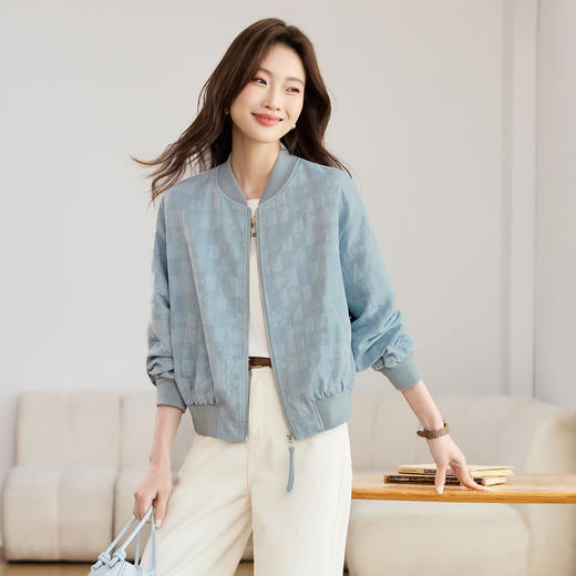 百媚生 早春小个子夹克拉链外套BKHP9903 商品图1